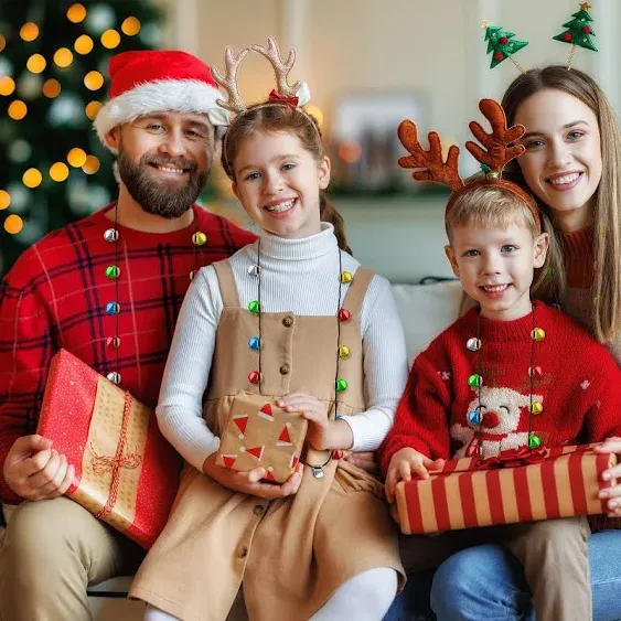 Light-Up Christmas Necklace for Women and Men