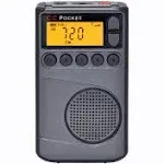 C. Crane CC Pocket AM FM and NOAA Weather Radio with Clock and Sleep Timer