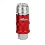 Milton Industries, Inc. 5 In ONE Universal 1/4 in. FNPT Safety Exhaust Quick-Connect Industrial Coupler S-1750