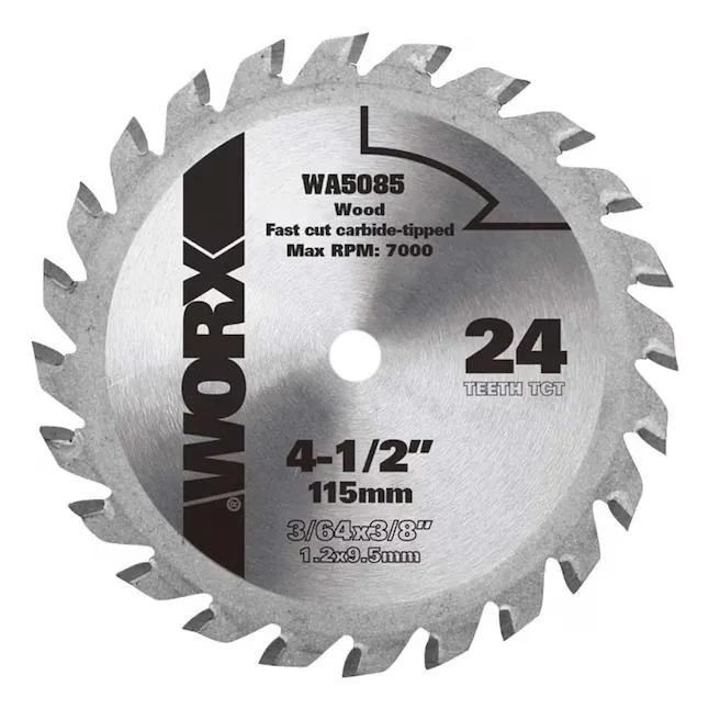 WORX 4-1/2-in 24-Tooth High-speed Steel Circular Saw Blade