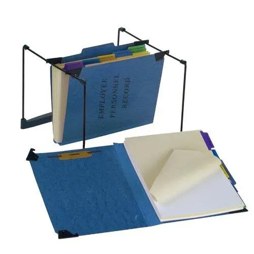 Pendaflex Hanging Personnel Folders, 1/3 Cut Top Tab, Letter, Blue