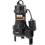 Wayne RPP50 Sewage Pump Cast Iron 1/2 HP