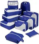 ALL INCLUDED 10 Set Sturdy Packing Cubes for Suitcases,OlarHike Travel Essentials