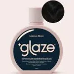 Glaze Super Gloss Colour Conditioning Hair Gloss – Like a Tinted Moisturiser for Dark Brown/Black Hair – Boosts Colour, Repairs the Look of Damage & Adds Mirror Shine – Lustrous Ebony, 190 ml