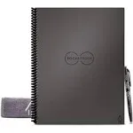 Rocketbook Core Smart Notebook, Medium/College Rule, Gray Cover, 11 x 8.5, 16 Sheets