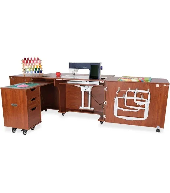 Kangaroo K9605xl Outback XL Sewing Cabinet in Teak