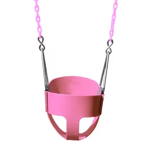 Gorilla Playsets Full Bucket Toddler Swing (Pink)