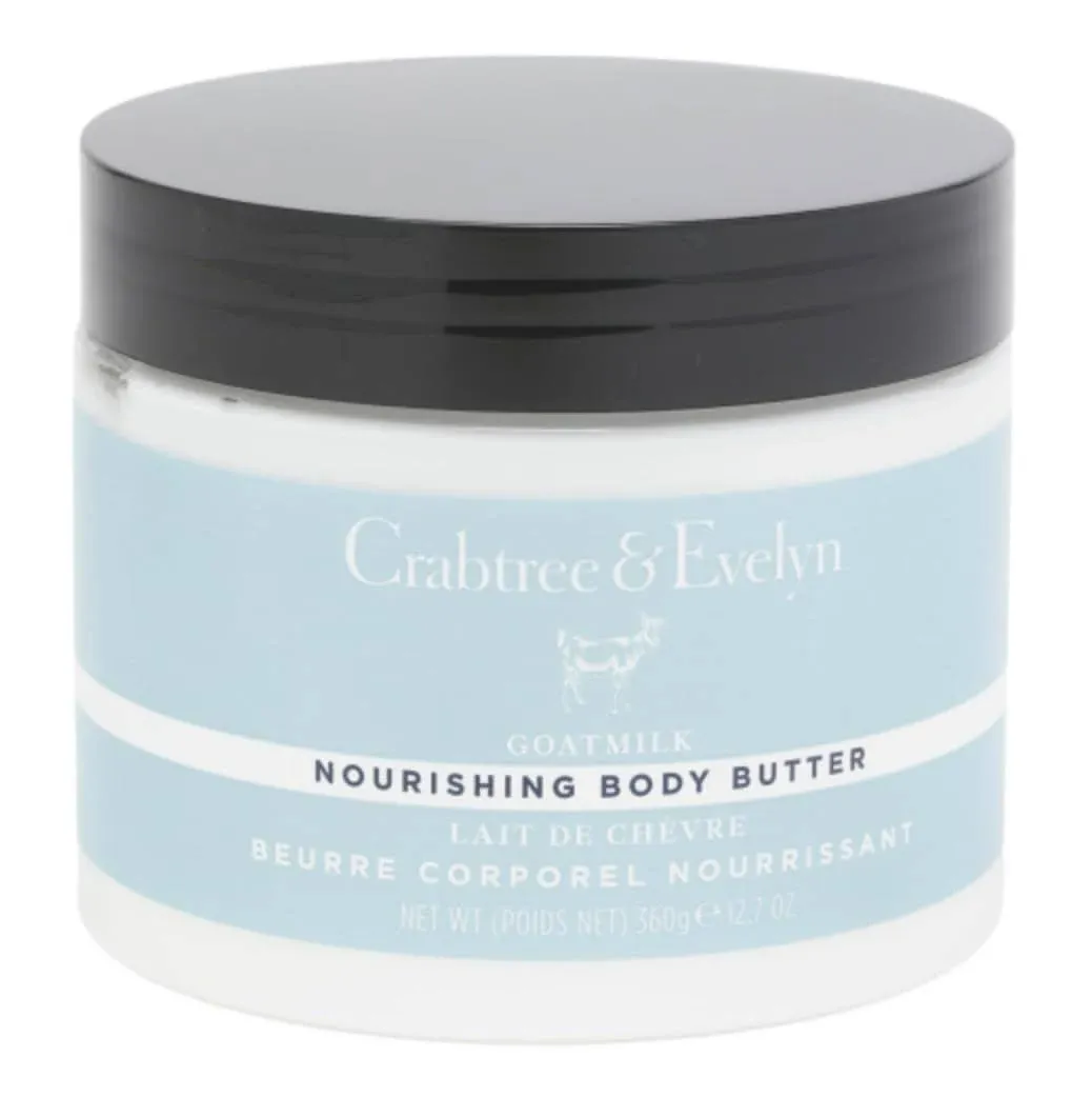 Crabtree &amp; Evelyn Nourishing Goatmilk Body Butter Cream 12.7oz