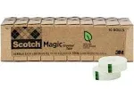 Scotch Magic Greener Tape 3/4 inch x 900 inch 1 inch Core 10/Pack