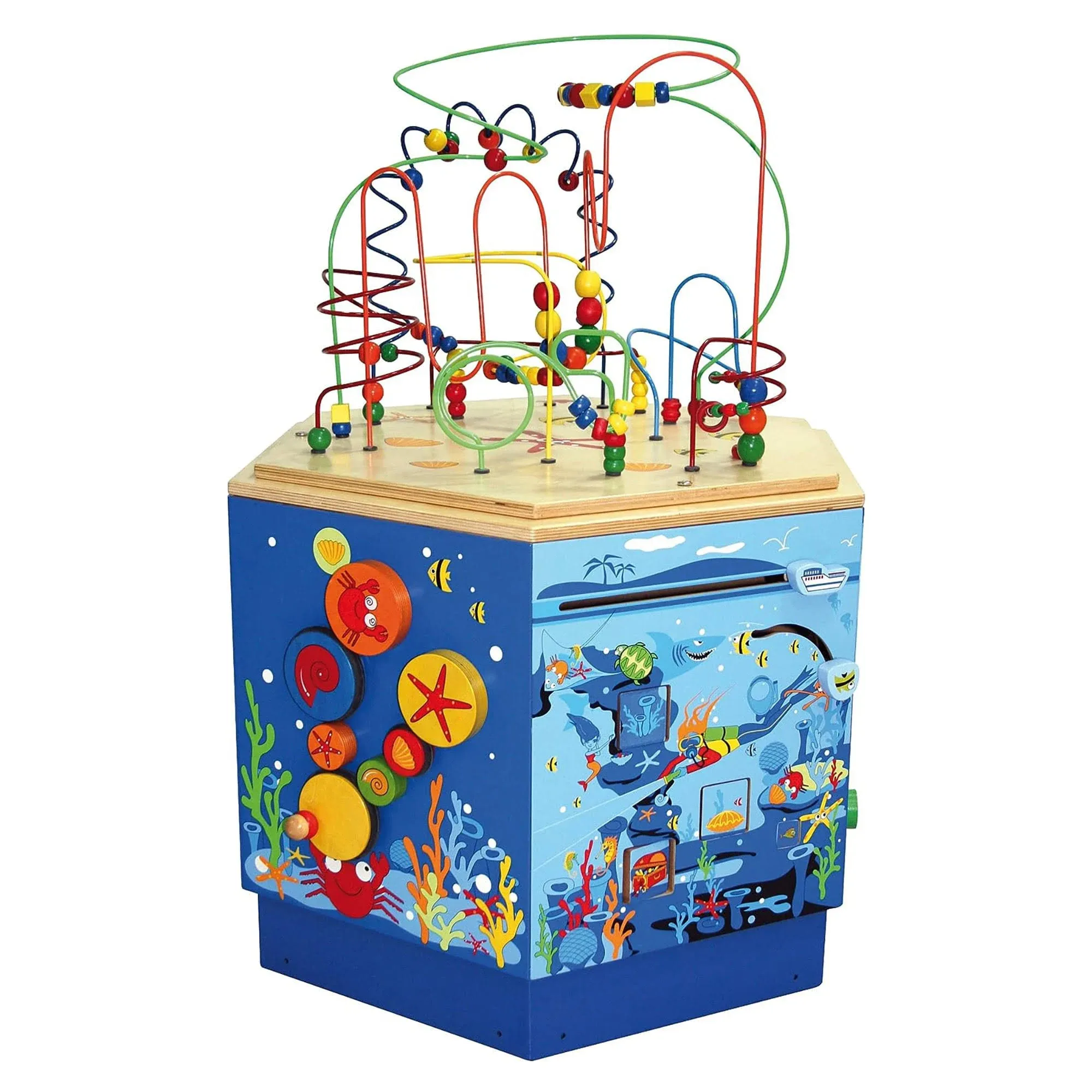 Hape Coral Reef Wooden Activity Center Table