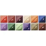 AMACO Velvet Semi-Translucent Underglaze Set 3, Assorted Color, Set of 12