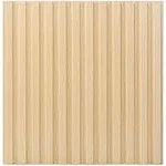 Art3d 12-Pack 19.7''x19.7'' Slat Wall Panel, 3D Fluted Textured Panel, 32 Sq.ft