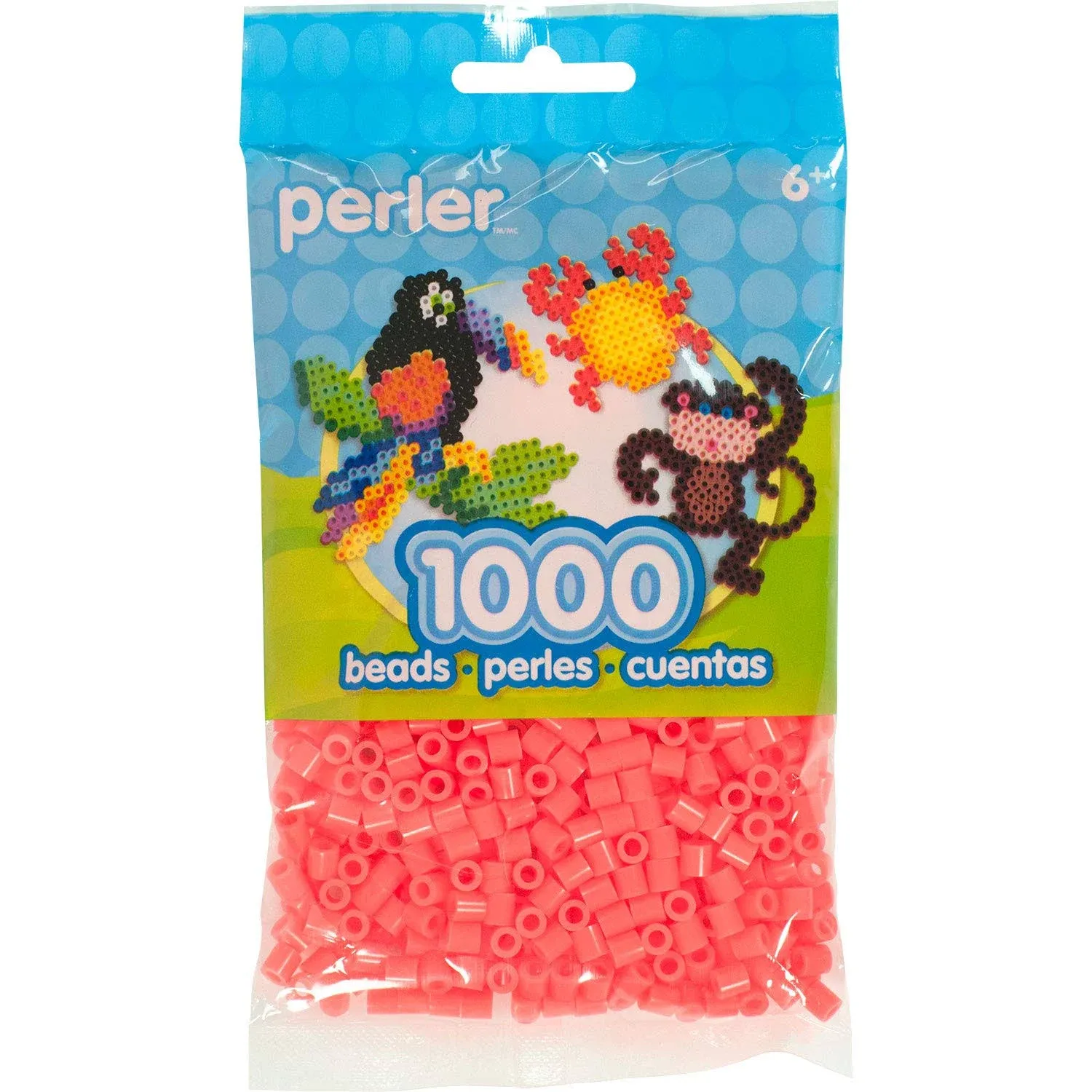 Perler Beads 1,000-pkg-hot Coral