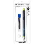 Kurutoga Mechanical Pencil, 0.7 mm, HB (#2), Black Lead, Black/Green Barrel - Uni-Ball 1858549