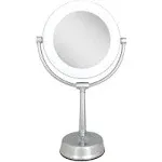 Zadro Lexington Lighted Makeup Mirror with 10X/1X Magnification Chrome