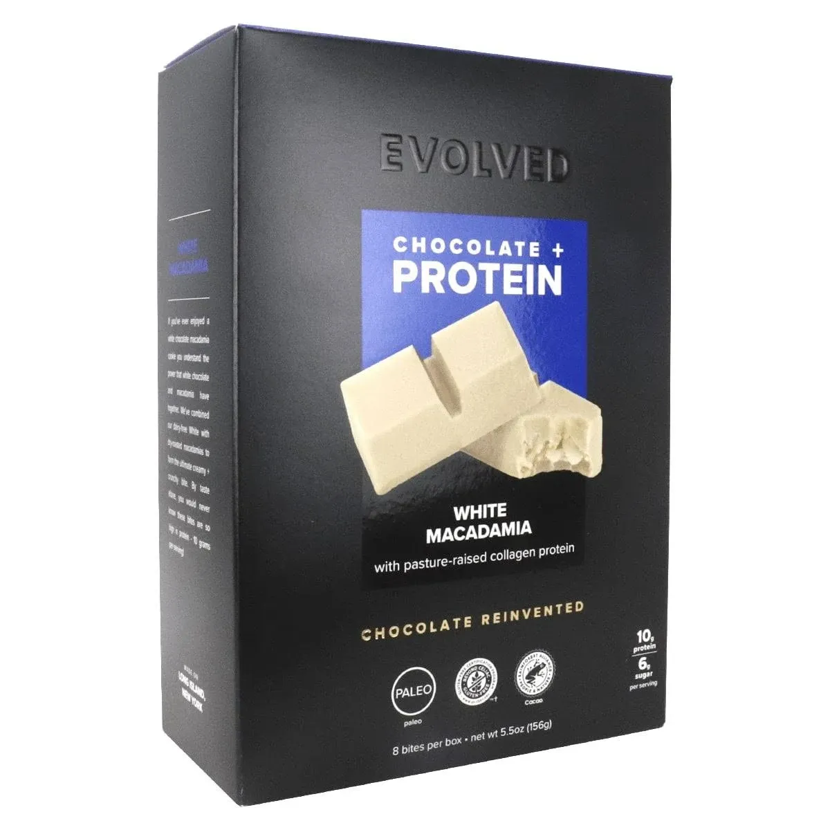 Evolved White Macadamia Collagen Bites, 5.5 oz