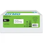 DYMO&#174; LW Multipurpose Labels, 1&quot; x 2.13&quot;, White, 500 Labels/Roll, 6 Rolls/Pack ;