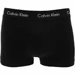 Calvin Klein 3 Pack Low Rise Trunks - Cotton Stretch - M - Black - Men