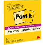 3M Comm Big Notes 11 X 11 Yellow 30 Sheets