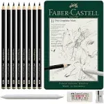 Faber-Castell Pitt Graphite Matte Pencil 11 Piece Tin Set