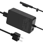 Surface Pro 6 Pro 7 Charger, 65W Power Supply Adapter for Microsoft Surface Pro 3/4/5/6/7/X, Surface Book, Surface Laptop 1/2/3, Surface Laptop Go, Surface Go, with 6.2ft Power Cord