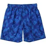 Rokka&Rolla Men's 8" Mesh Lined Swim Trunks - Blue