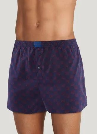 Jockey Men's Leaf Print Woven Boxer