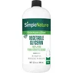 100% Pure Vegetable Glycerin - 32 oz - Natural Pure Food/Cosmetic Grade for Skincare, Haircare, Cosmetics, Soapmaking, Crafts - Softening & Moisturiz