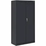 Sandusky Lee VF31301872-09 Value Line Storage Cabinet, Black - 30 x 18 x 72 in.