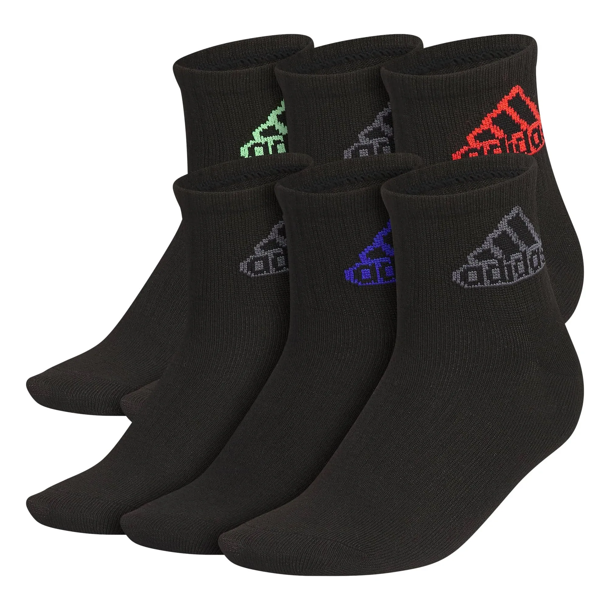 Adidas Superlite Classic 6-Pack Quarter Socks Kids Multicolor L - Training Socks