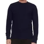 Jmr Men's Heavy Weight Long Sleeve Waffle Thermal Shirt Crew Neck Top Underwear, Colors, Sizes (Navy, 5X-Large)