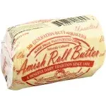 Minerva Dairy Butter, Roll, Amish, Unsalted - 1 roll, 2 lb