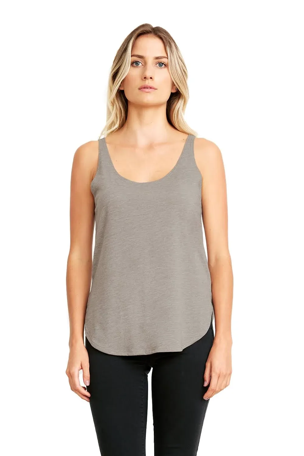 Next Level Womens Festival Tank, M, Heather Grey