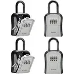 Key Lock Box, Portable Combination Lockbox Wall-Mounted Key Storage Box for H...