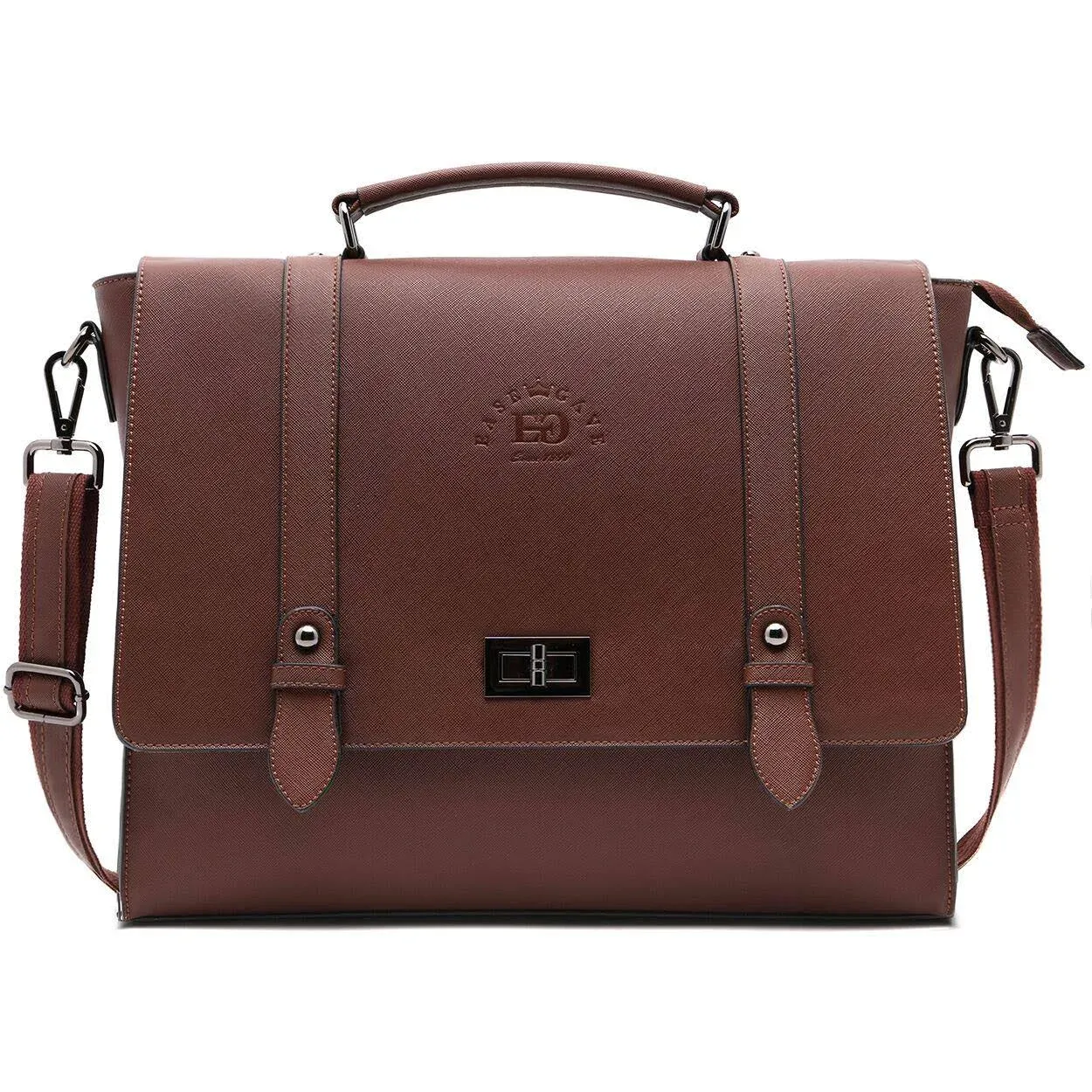 Laptop Bag,15.6 Inch Women Laptop Briefcases Business Laptop 15.6-inch B-coffee