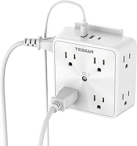 TESSAN Surge Protector Outlet Extender