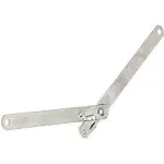 Hinge Outlet 180° Locking Lid Support Hinge, 9-3/16" x 9/16", Nickel, 2 Pack