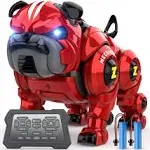 Lterfear Robot Dog for Kids, Remote Control Robot Rechargeable Programing Stunt Robo Dog with Sing, Dance, Touch Function, Robotic Dog Toy for Boys