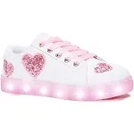 Glitter Hearts Light Up Sneaker