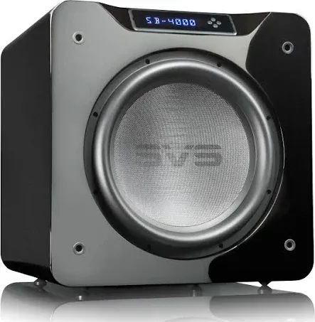 SVS SB-4000 Subwoofer – 13.5” Driver, 1,200 Watts RMS – Piano Gloss Black