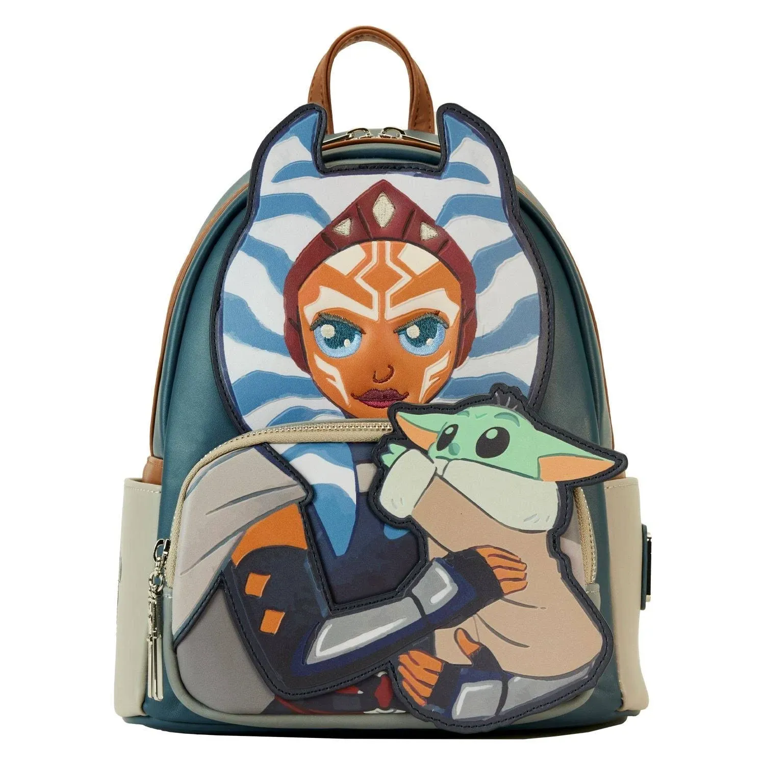 Loungefly Star Wars The Mandalorian Ahsoka Holding Grogu Mini Backpack