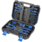 Prostormer Magnetic Screwdriver Set, 79-Piece Multi-Purpose Slotted/Phillips Screwdriver Kit with Precision Screwdrivers, Allen Wrench Set and Screwdriver Bits for DIY and Repair WorksProstormer Magnetic Screwdriver Set, 79-Piece M…