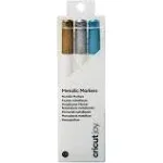 Cricut 2008071 Joy Metallic Markers 1.0, Gold/Silver/Blue (3 ct)