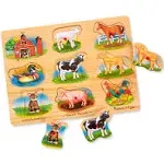 Melissa &amp; Doug Farm Sound Puzzle Wooden Peg Puzzle Horse Replacement Only