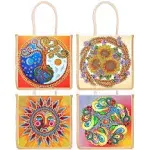 4 Pack World-Tree Sunflower Sun Tiny-Flower Diamond Painting Dots Dotz Art Ki...