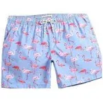 maamgic Mens Quick Dry Swim Trunks with Mesh Lining Flamingo Boardshorts