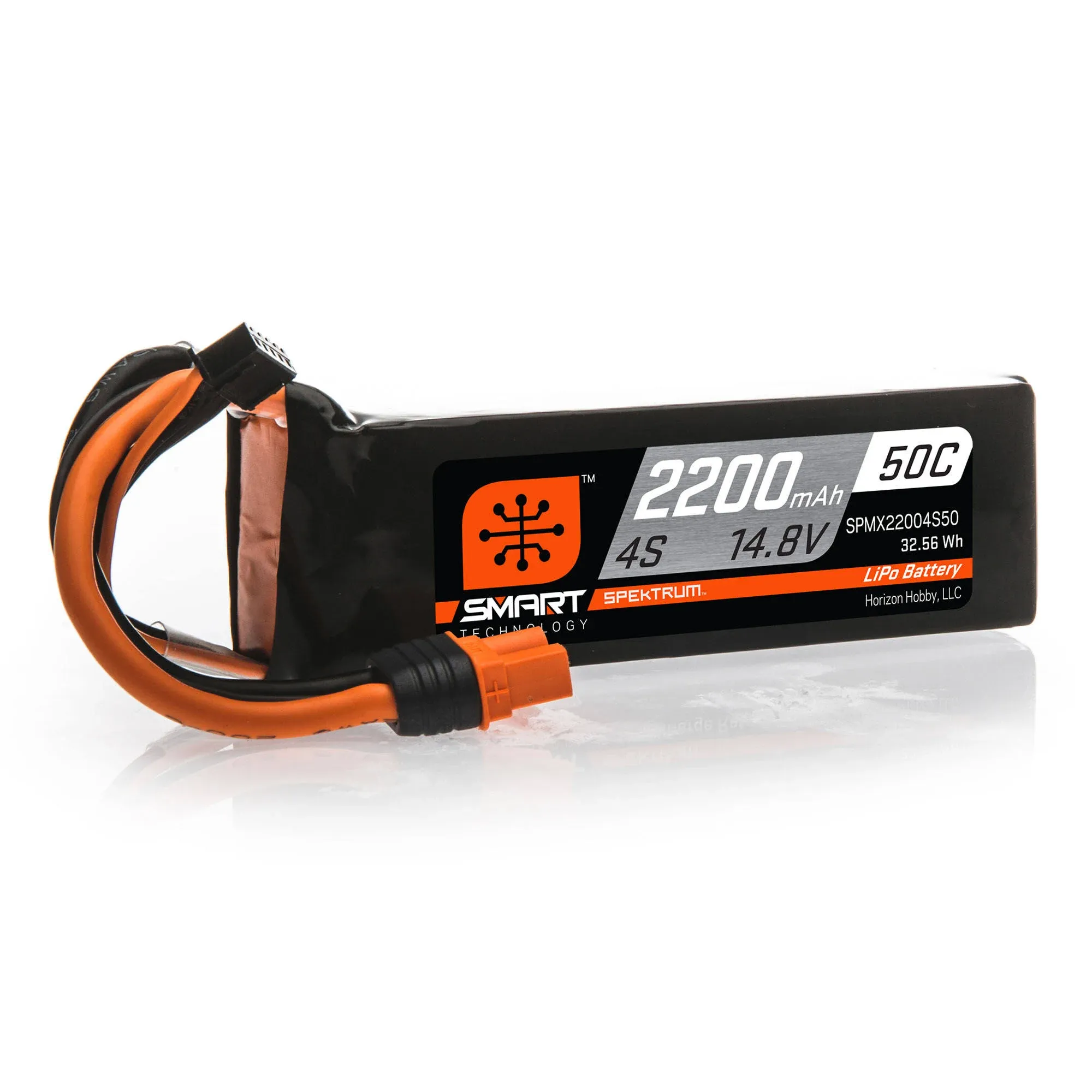 Spektrum RC 14.8V 2200mAh 4S 50C Smart LiPo Battery: IC3