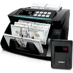 KOLIBRI Money Counter Machine with Advanced Fake Detection & LCD Display | 1,500 Bills per Minute Single-Denomination Cash Counter | Bill Counter Machine (US Customer Support)