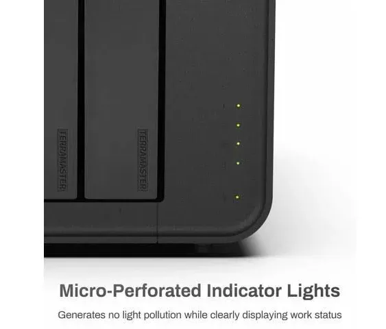 TerraMaster F4-212 4 Bay NAS - Quad Core CPU, 2GB DDR4 Ram, Network Attached Storage Personal Cloud with Rich Backup Solutions (Diskless)