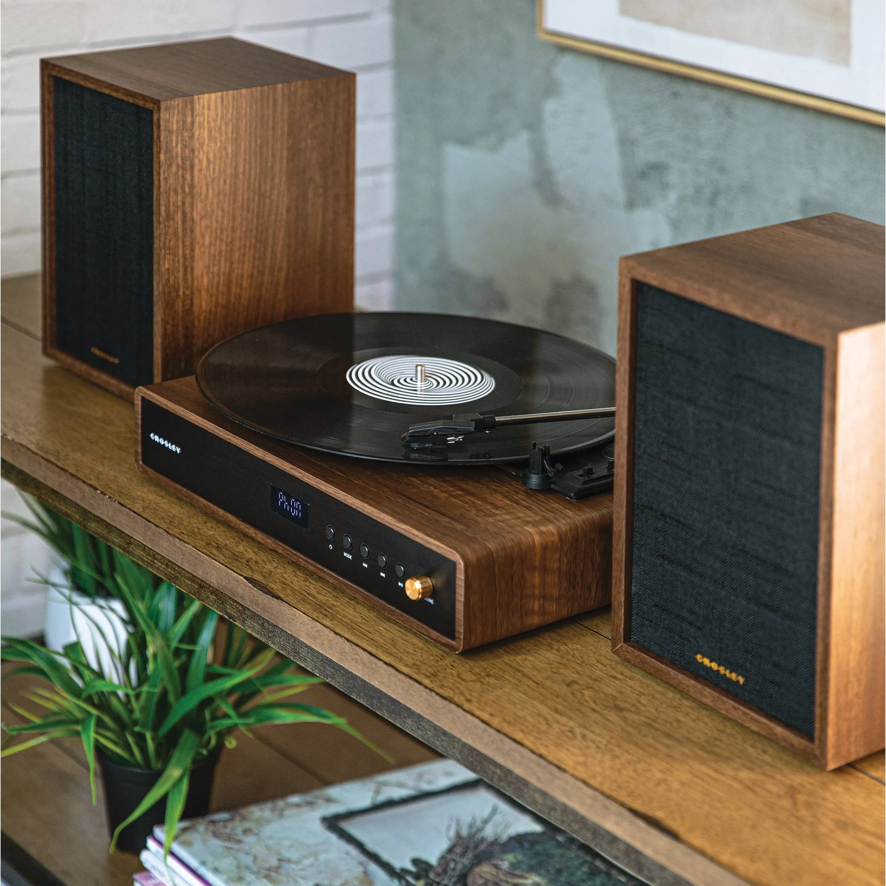 Crosley Radio Alto Shelf System - Walnut